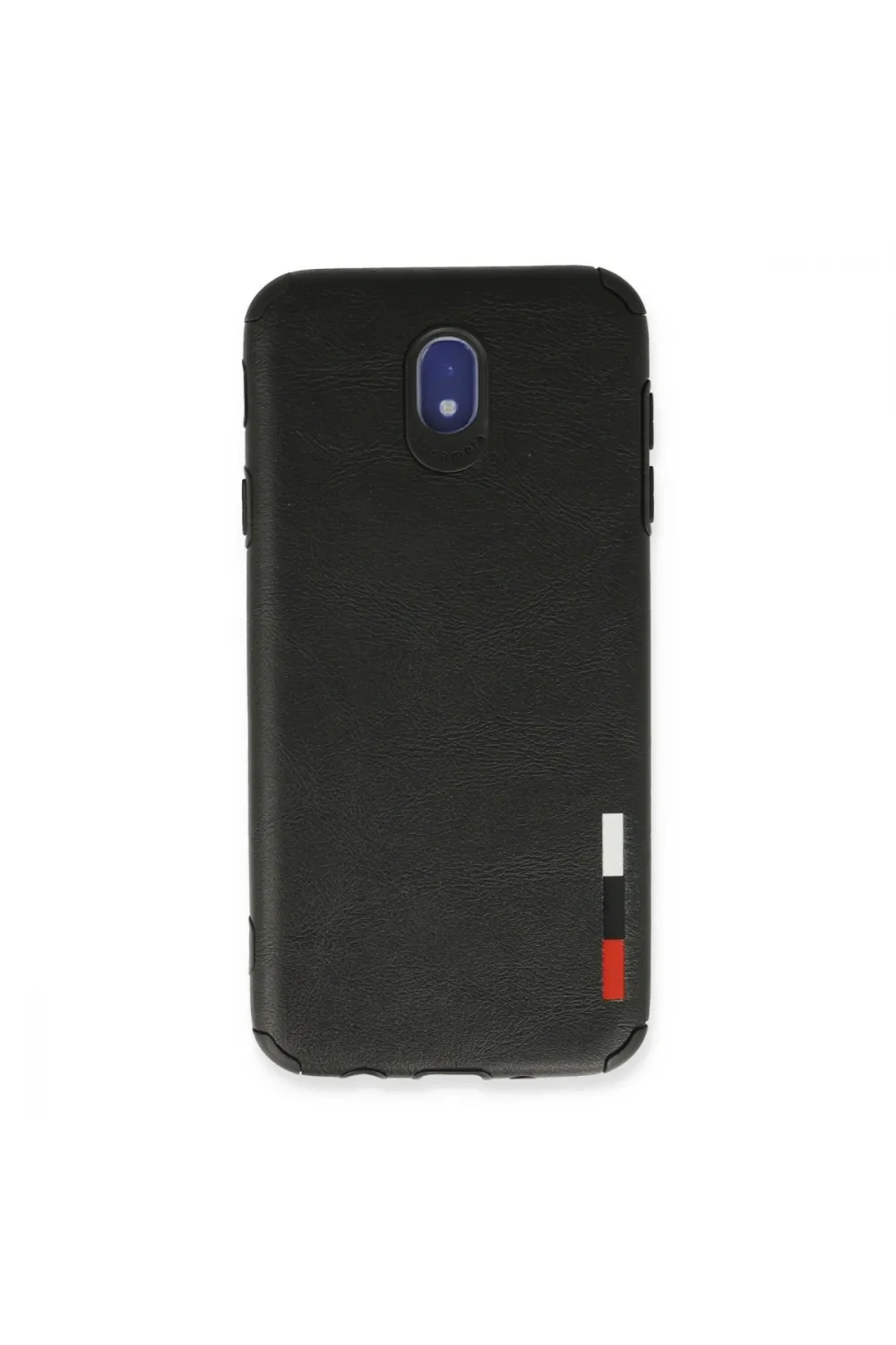 Samsung Galaxy J7 Pro / J730 Kılıf Loop Deri Silikon - Siyah