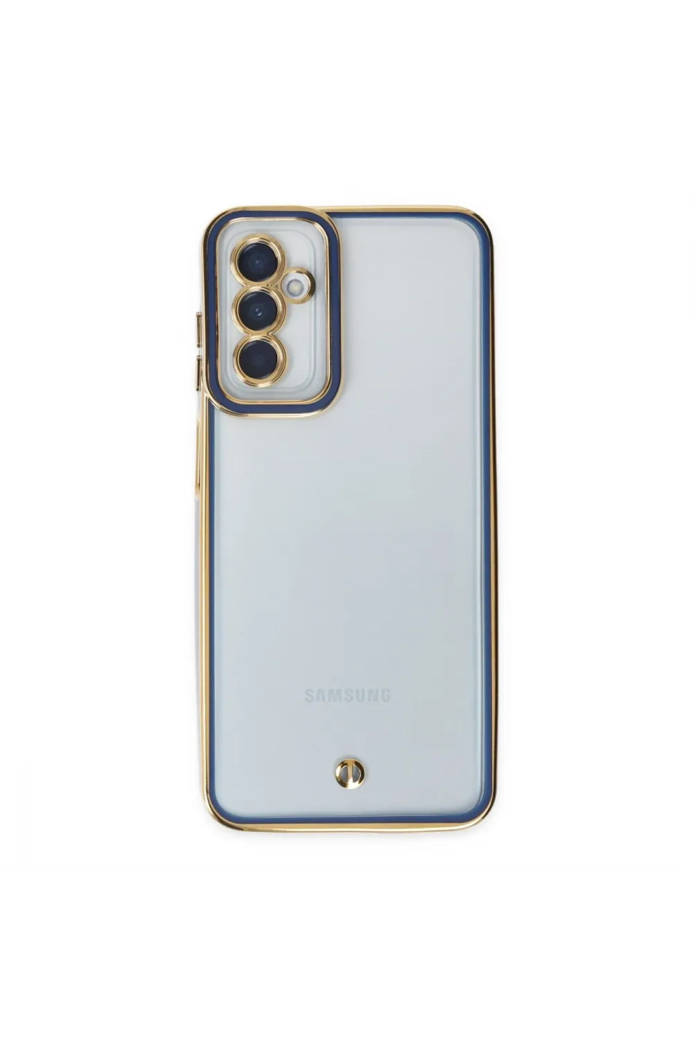 Samsung Galaxy M23 Kılıf Liva Lens Silikon - Mavi