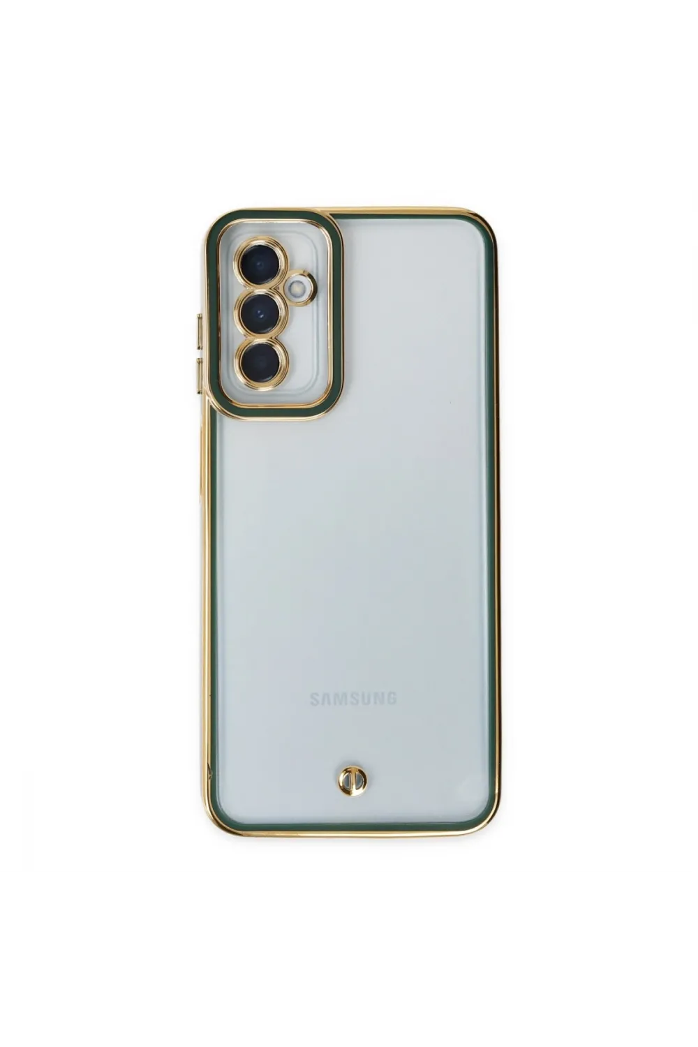 Samsung Galaxy M23 Kılıf Liva Lens Silikon - Yeşil