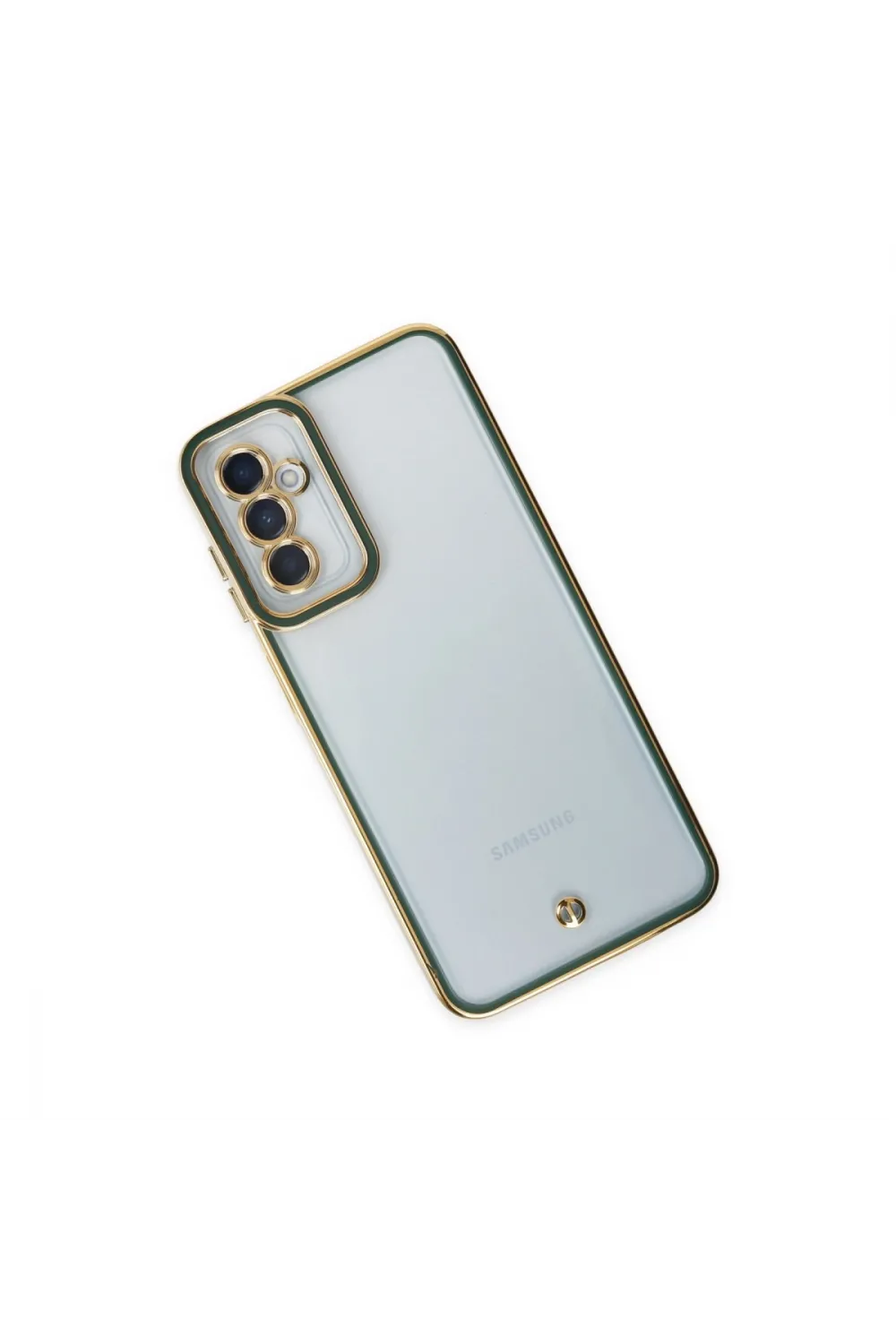 Samsung Galaxy M23 Kılıf Liva Lens Silikon - Yeşil