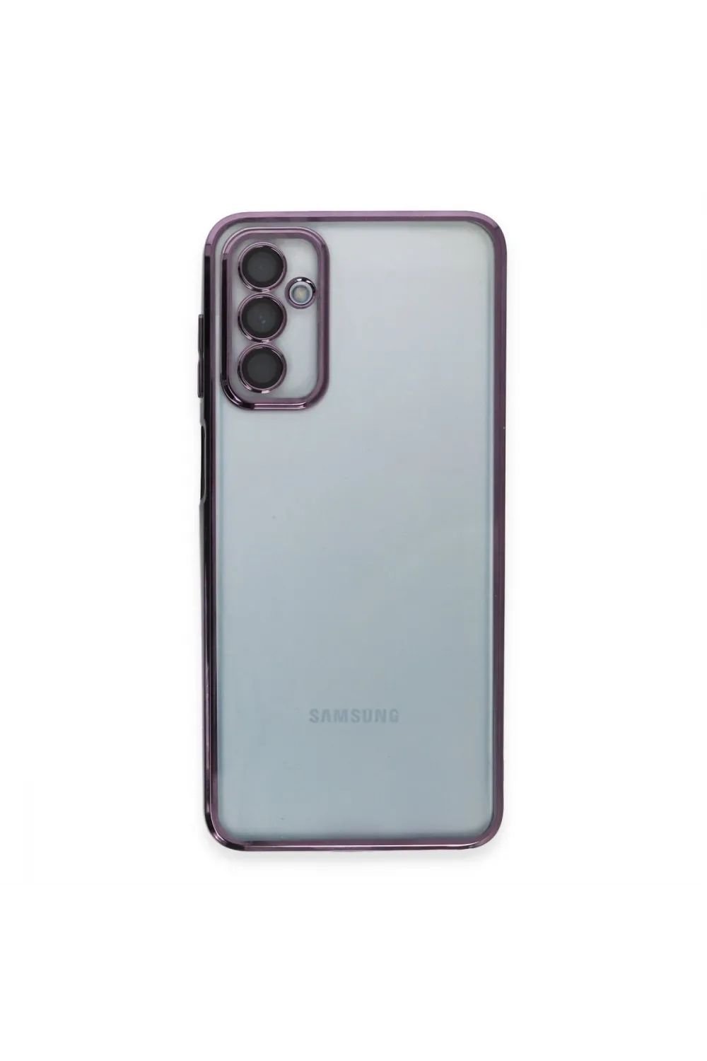 Samsung Galaxy M23 Kılıf Razer Lensli Silikon - Mor