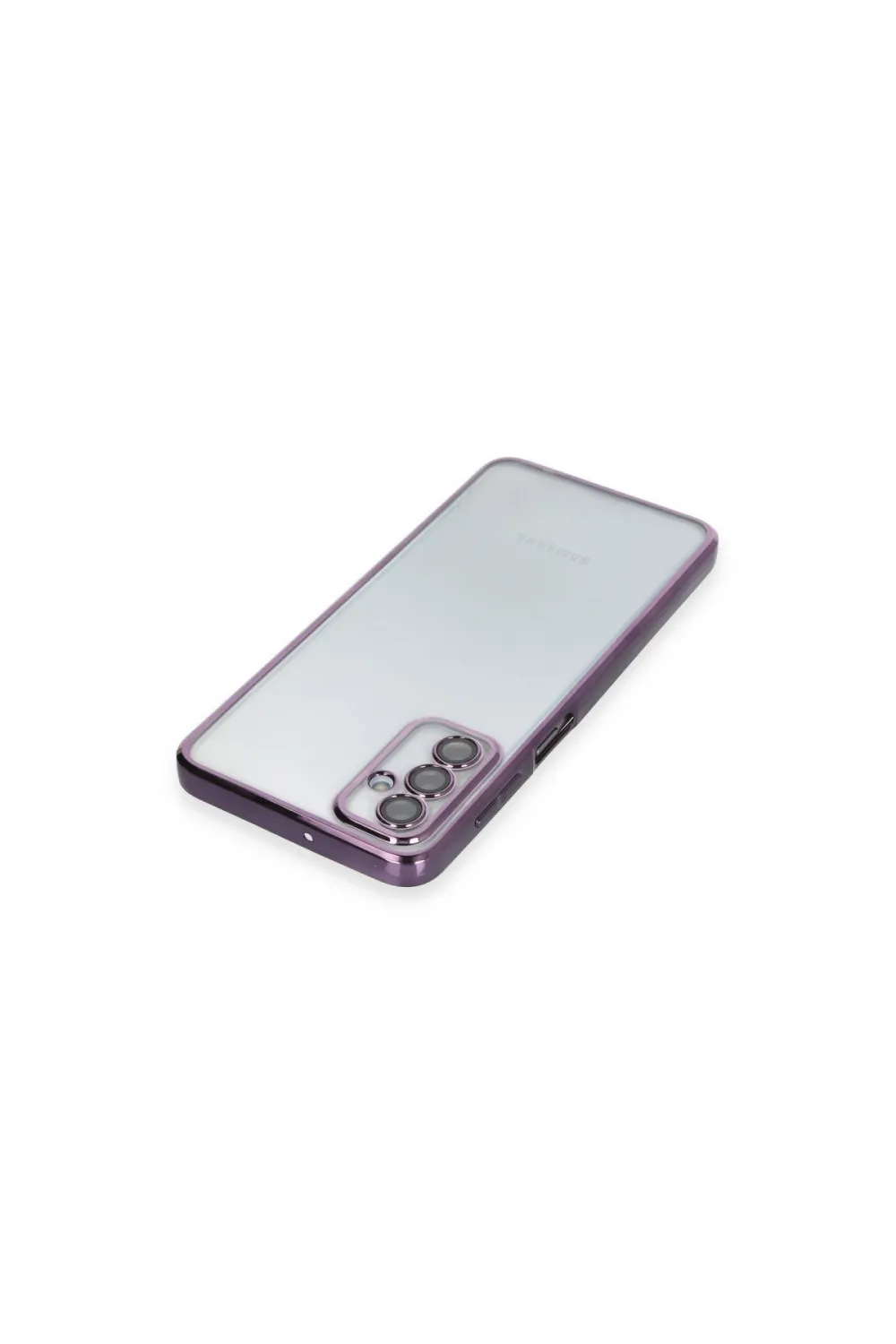 Samsung Galaxy M23 Kılıf Razer Lensli Silikon - Mor