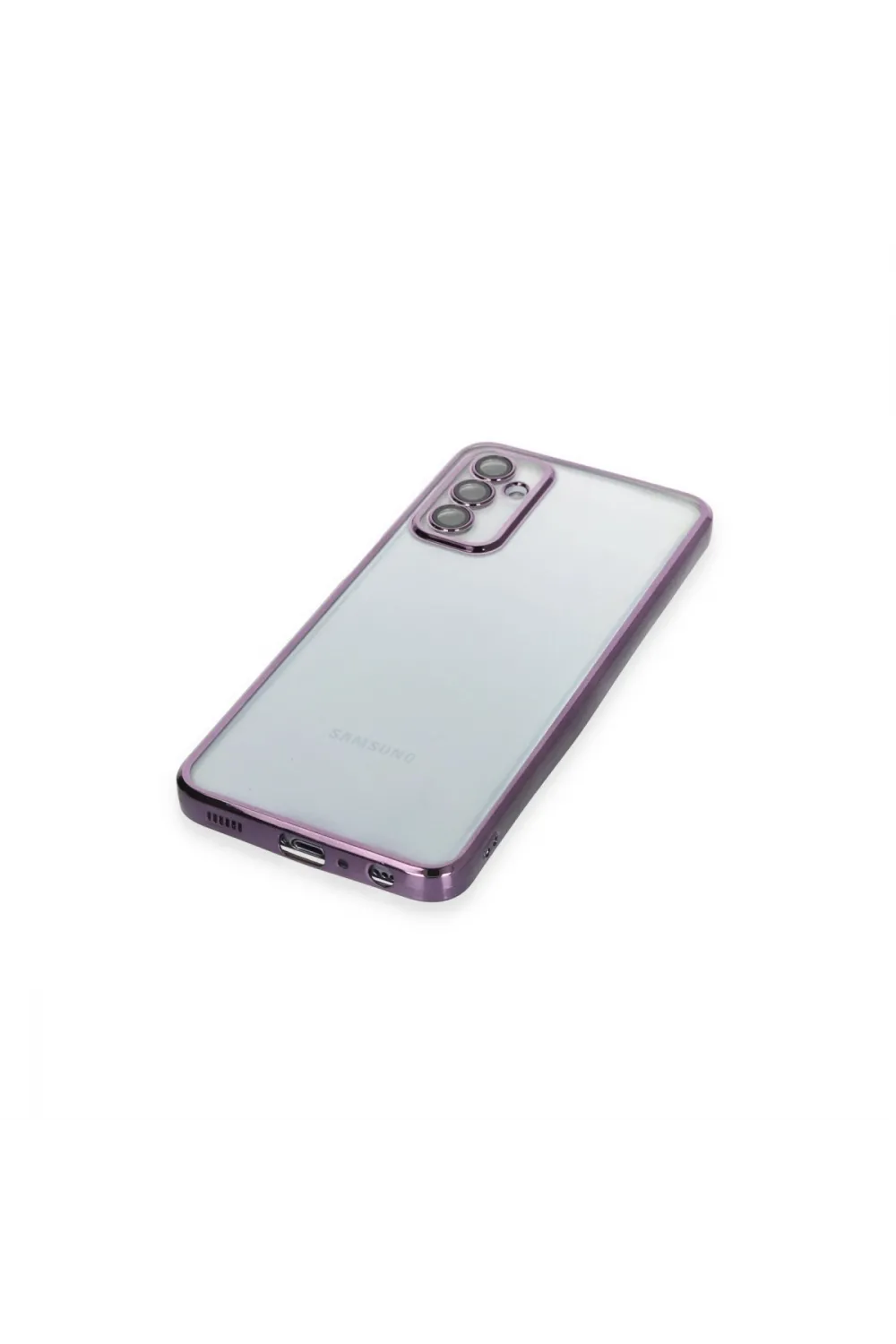 Samsung Galaxy M23 Kılıf Razer Lensli Silikon - Mor