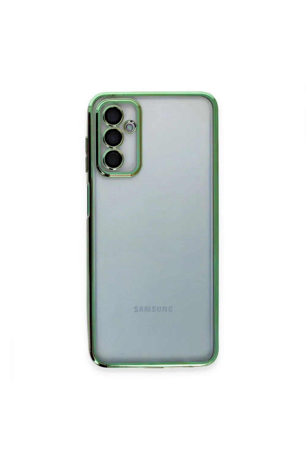 Samsung Galaxy M23 Kılıf Razer Lensli Silikon - Yeşil