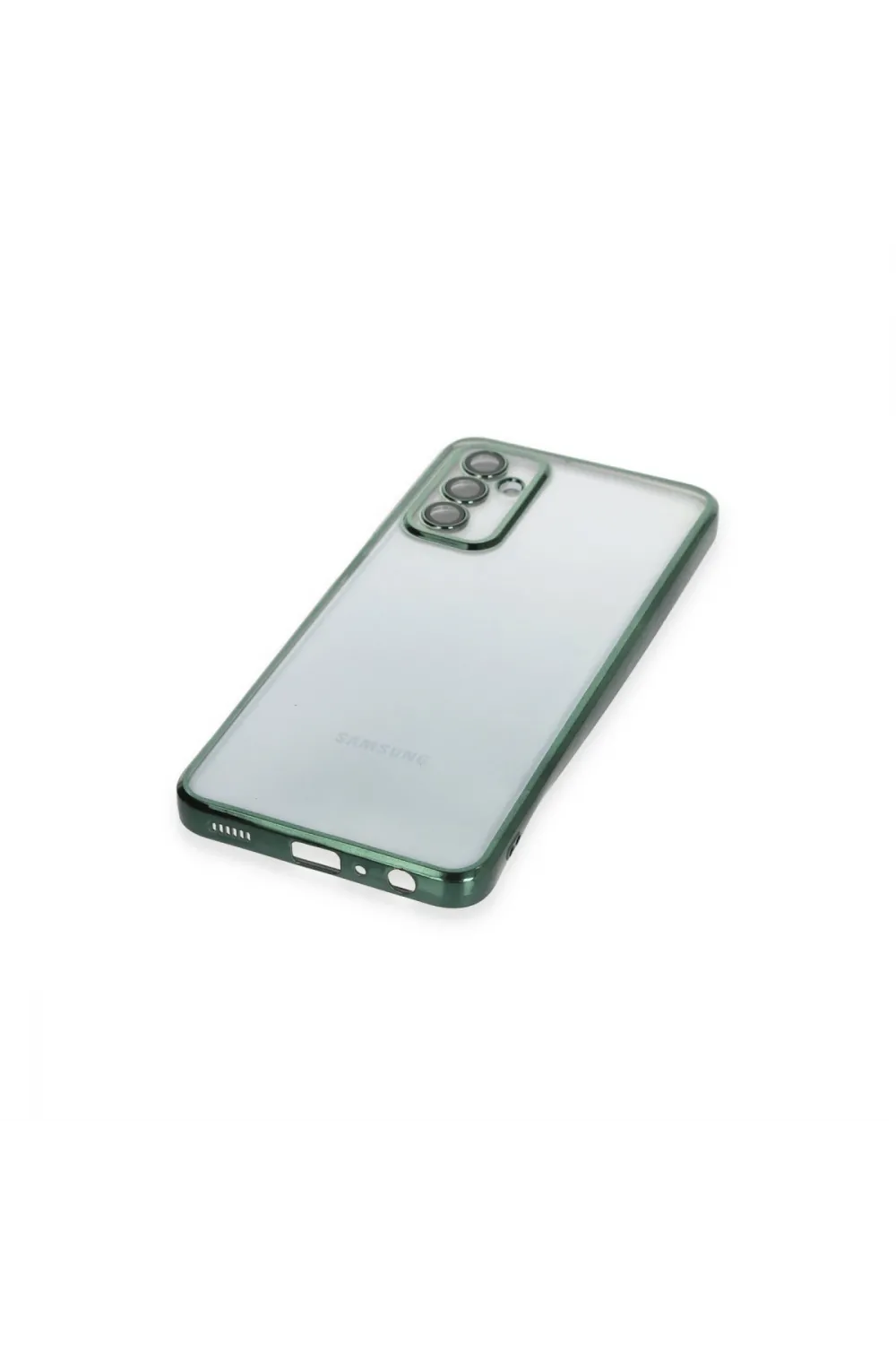 Samsung Galaxy M23 Kılıf Razer Lensli Silikon - Yeşil
