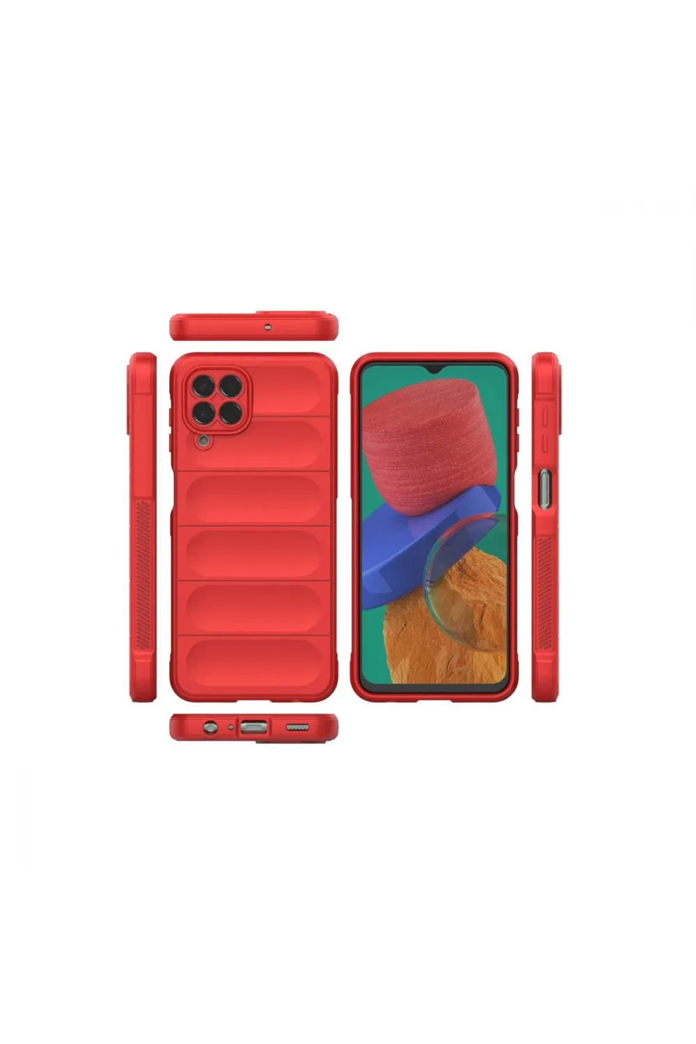Samsung Galaxy M33 Kılıf Optimum Silikon - Kırmızı