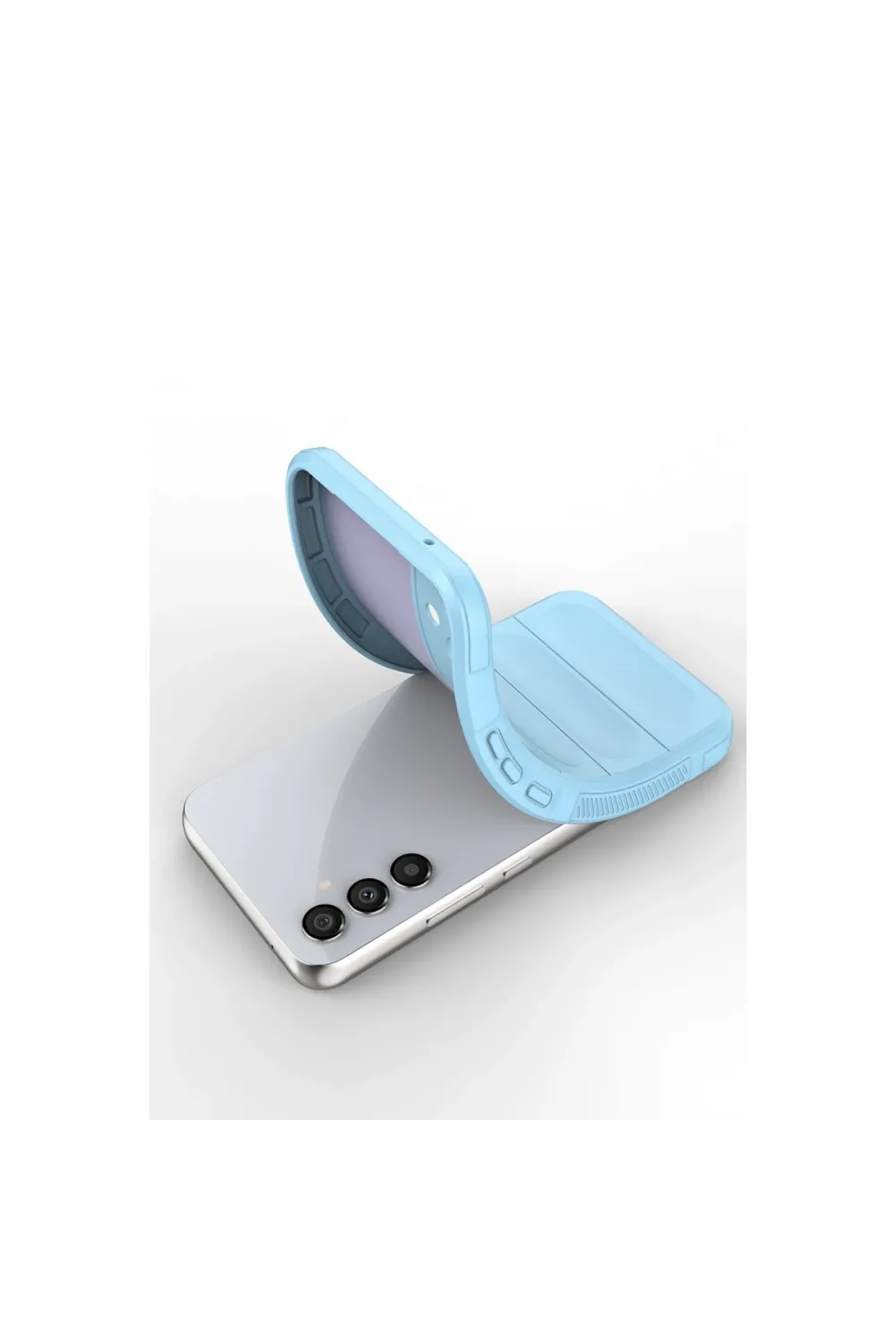 Samsung Galaxy M34 5g Kılıf Optimum Silikon - Sky Blue