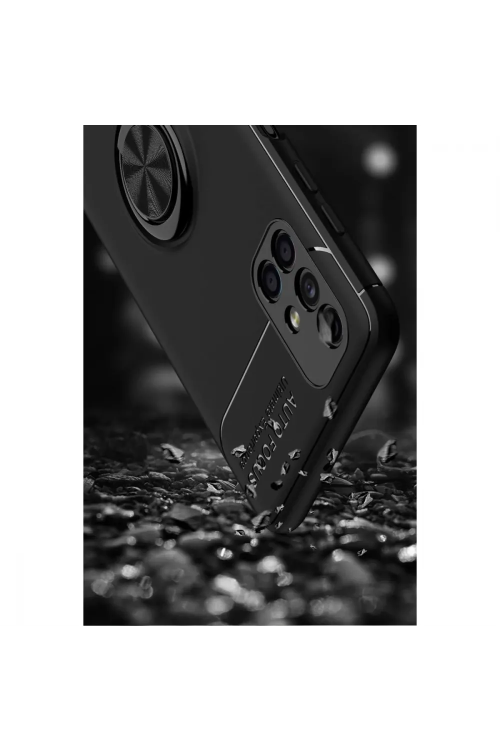 Samsung Galaxy M51 Kılıf Range Yüzüklü Silikon - Mavi