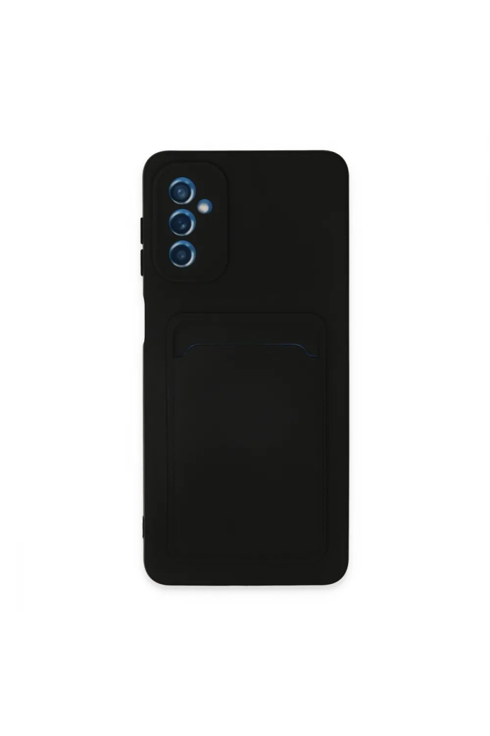 Samsung Galaxy M52 5g Kılıf Kelvin Kartvizitli Silikon - Siyah