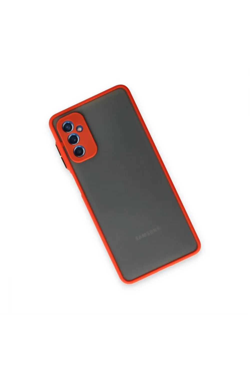 Samsung Galaxy M52 5g Kılıf Montreal Silikon Kapak - Kırmızı