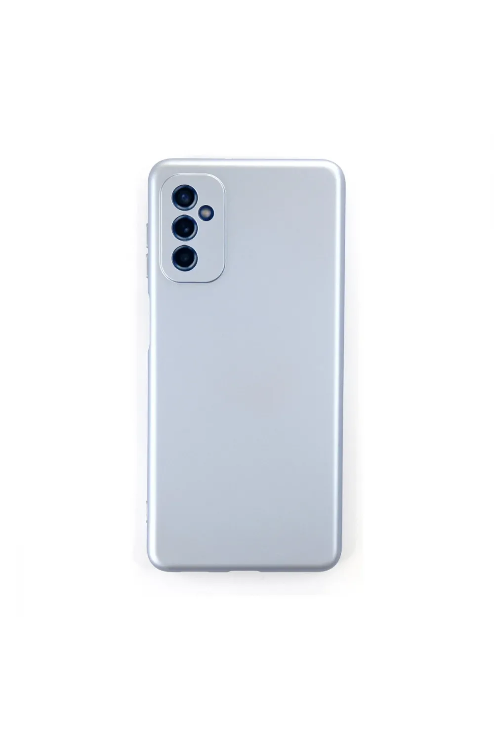 Samsung Galaxy M52 5g Kılıf Nano İçi Kadife Silikon - Sky Blue
