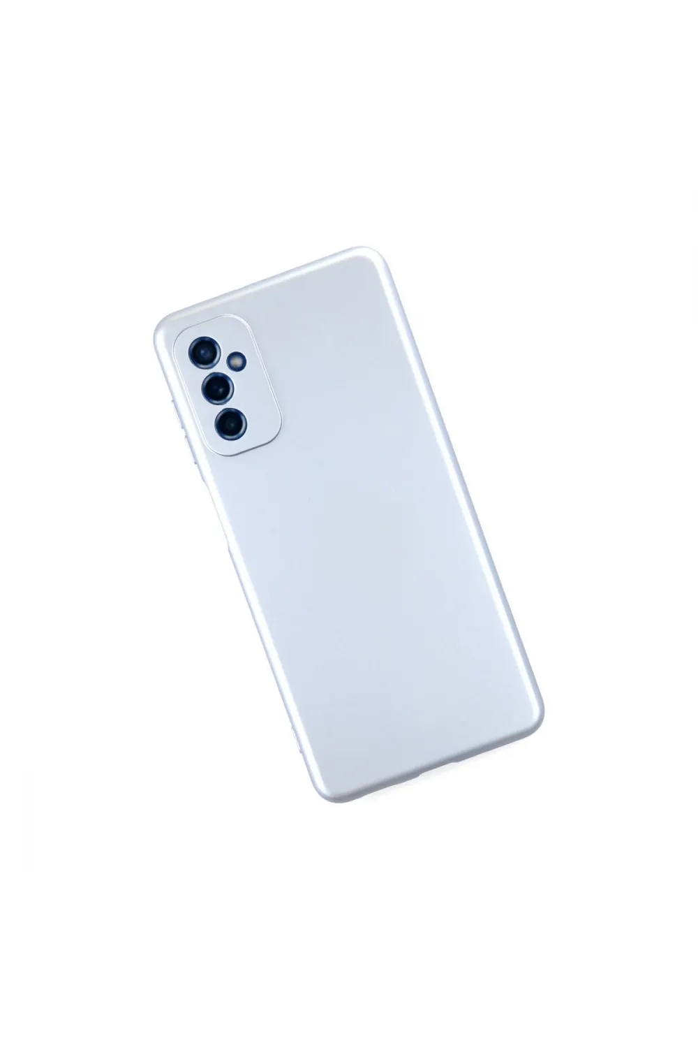 Samsung Galaxy M52 5g Kılıf Nano İçi Kadife Silikon - Sky Blue