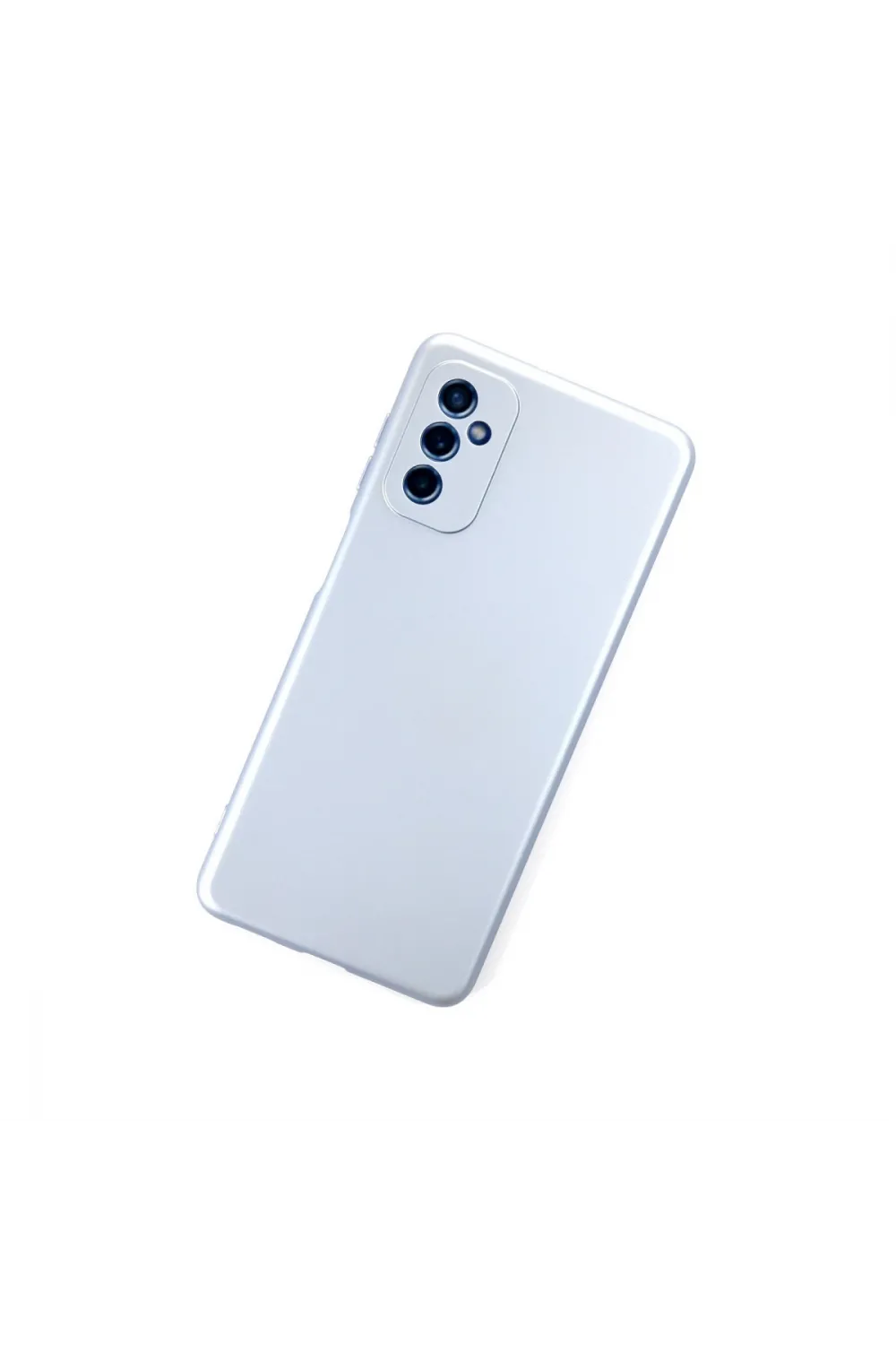 Samsung Galaxy M52 5g Kılıf Nano İçi Kadife Silikon - Sky Blue