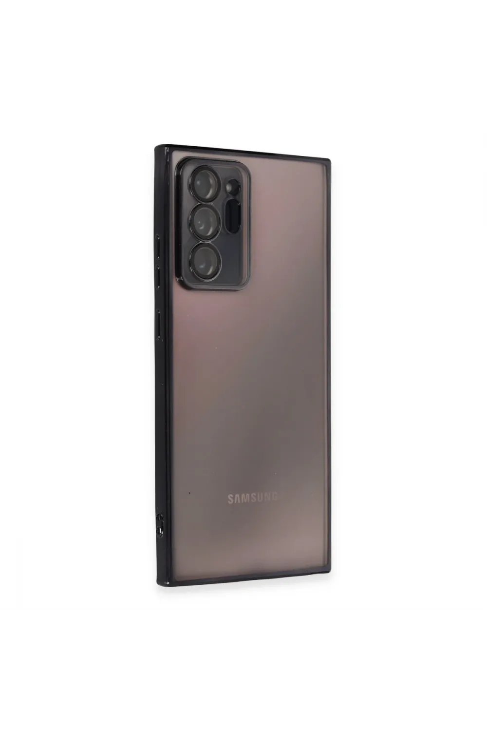 Samsung Galaxy Note 20 Ultra Kılıf Razer Lensli Silikon - Siyah