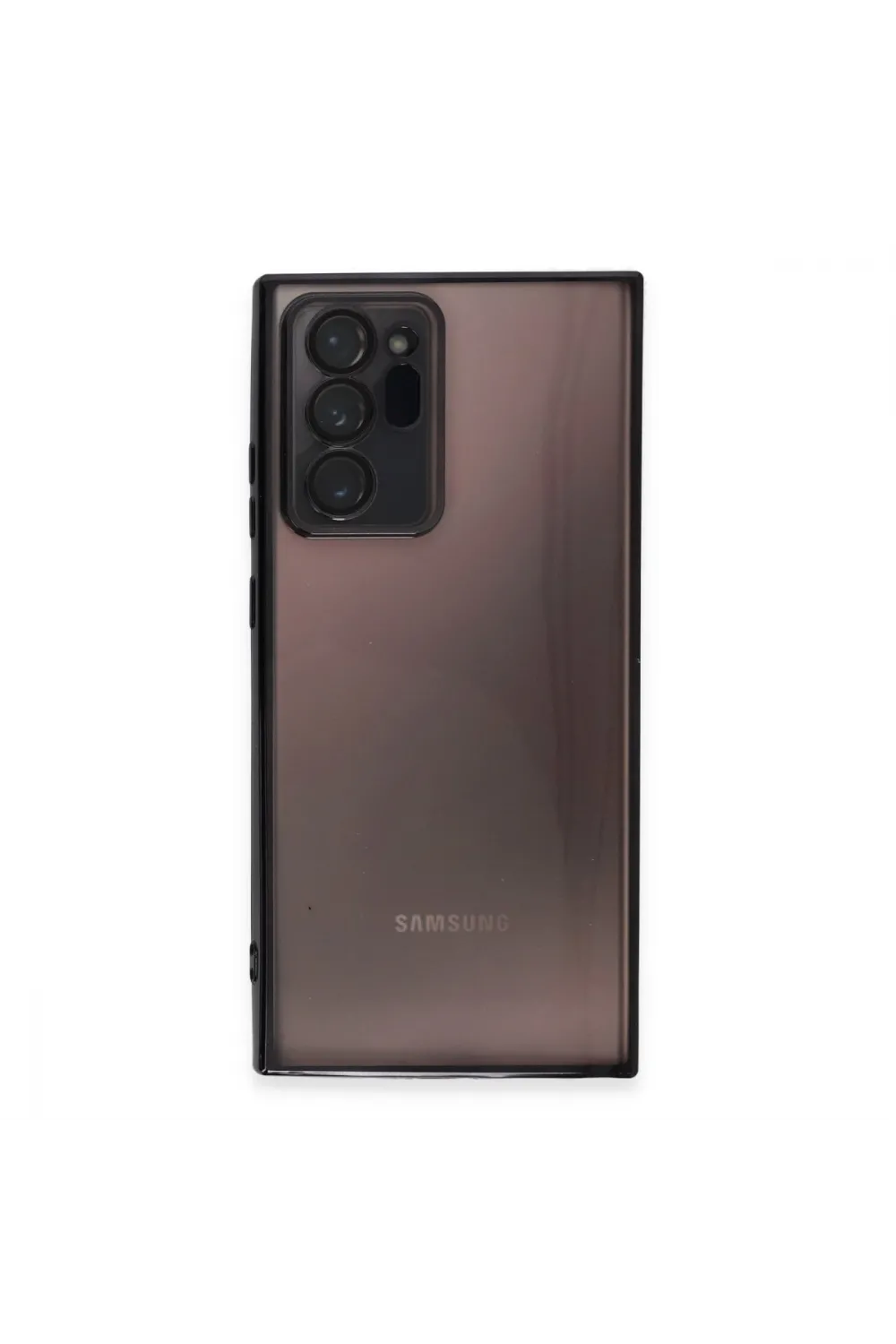 Samsung Galaxy Note 20 Ultra Kılıf Razer Lensli Silikon - Siyah
