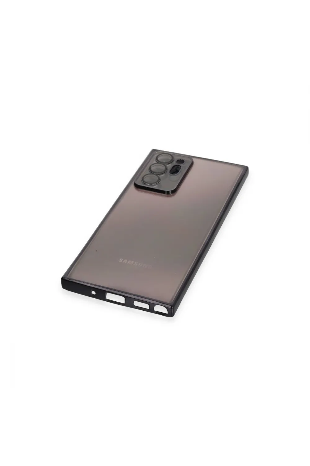 Samsung Galaxy Note 20 Ultra Kılıf Razer Lensli Silikon - Siyah