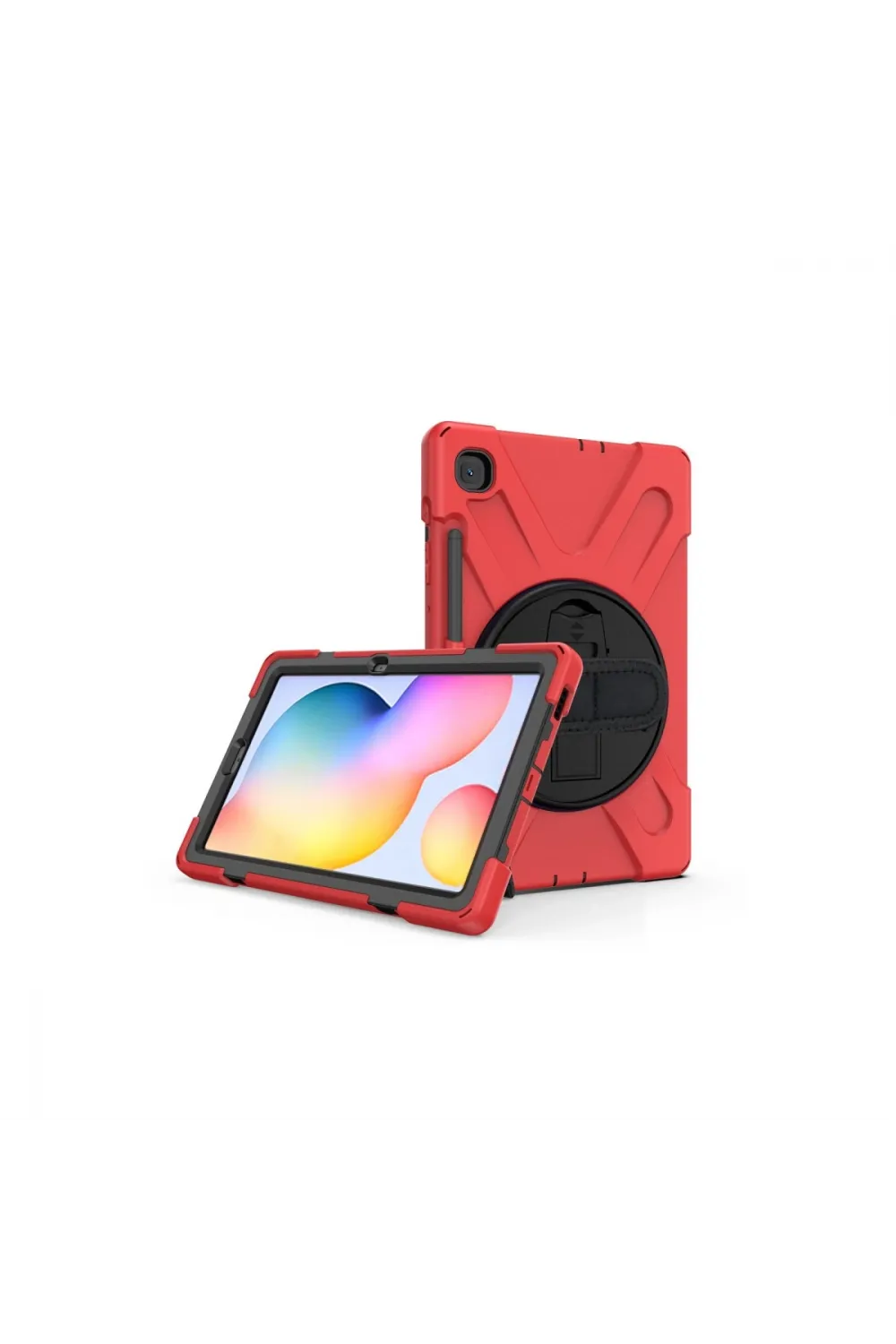 Samsung Galaxy P610 Tab S6 Lite 10.4 Kılıf Amazing Tablet Kapak - Kırmızı