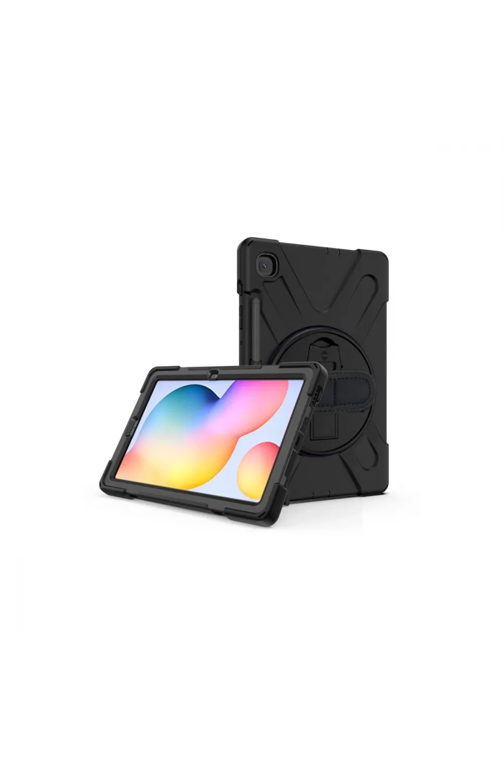 Samsung Galaxy P610 Tab S6 Lite 10.4 Kılıf Amazing Tablet Kapak - Siyah