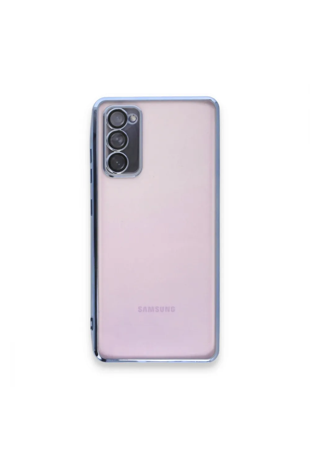 Samsung Galaxy S20 Fe Kılıf Razer Lensli Silikon - Açık Mavi