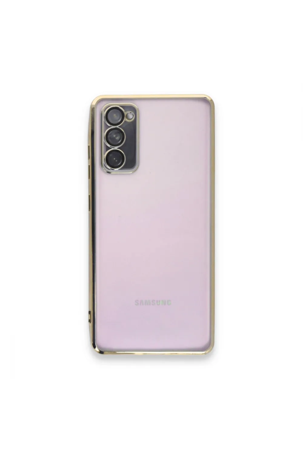 Samsung Galaxy S20 Fe Kılıf Razer Lensli Silikon - Gold