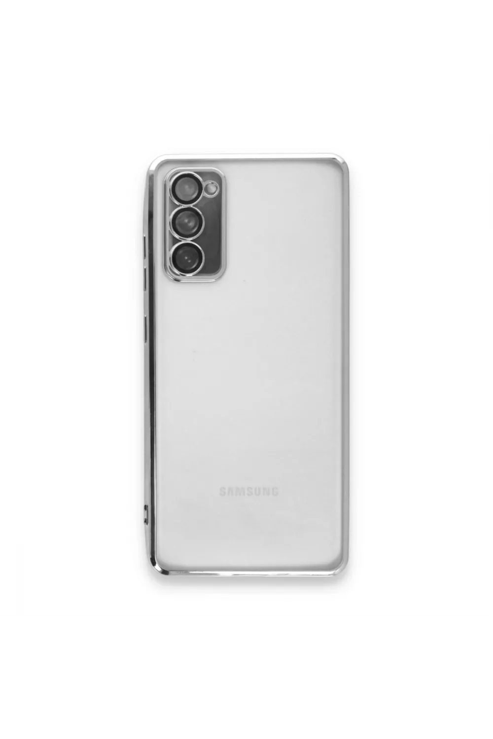 Samsung Galaxy S20 Fe Kılıf Razer Lensli Silikon - Gümüş