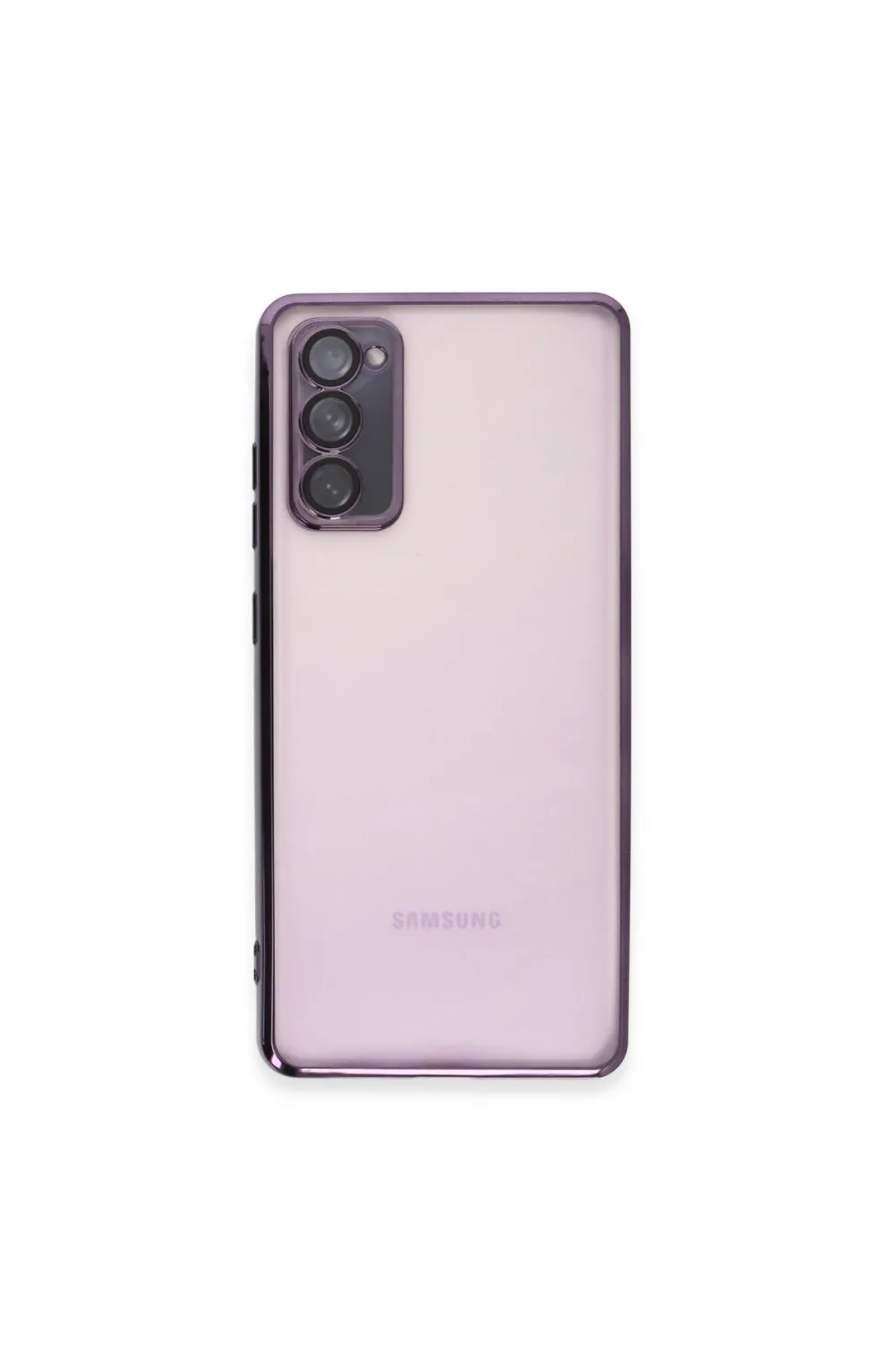 Samsung Galaxy S20 Fe Kılıf Razer Lensli Silikon - Mor