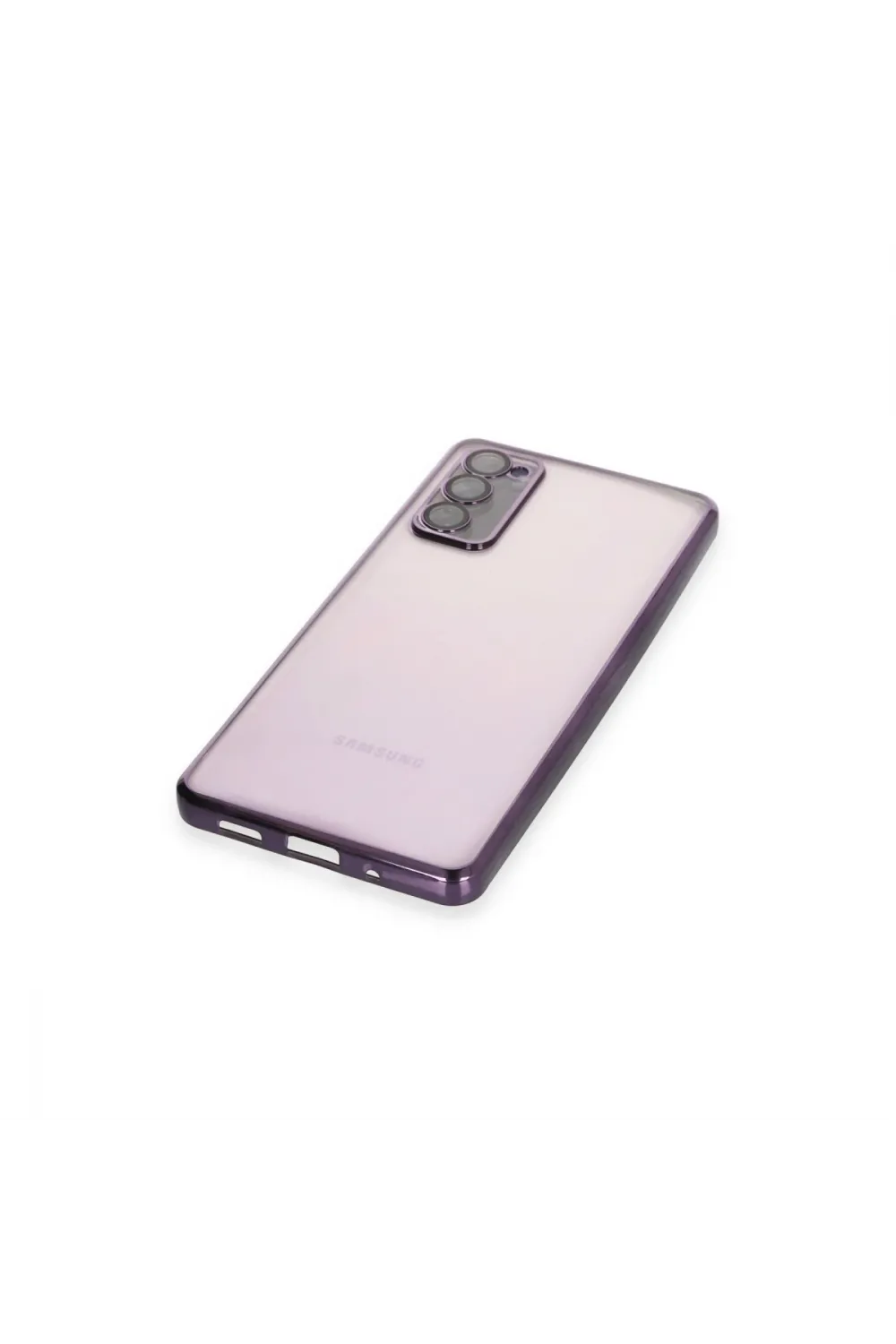 Samsung Galaxy S20 Fe Kılıf Razer Lensli Silikon - Mor