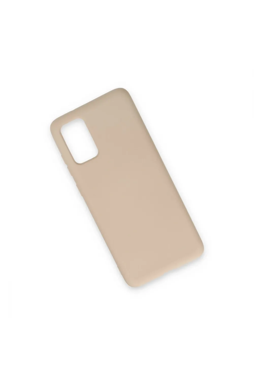 Samsung Galaxy S20 Kılıf Nano İçi Kadife Silikon - Pudra