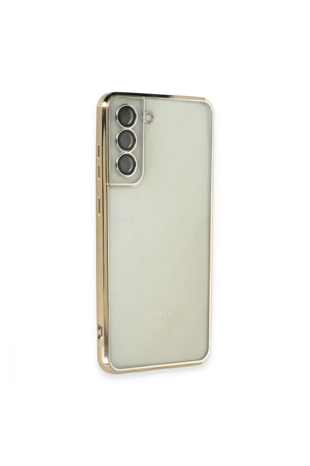 Samsung Galaxy S21 Fe Kılıf Razer Lensli Silikon - Gold