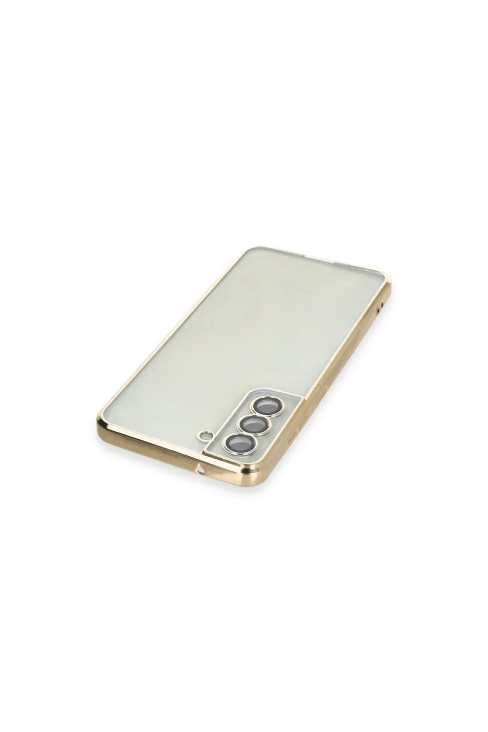 Samsung Galaxy S21 Fe Kılıf Razer Lensli Silikon - Gold