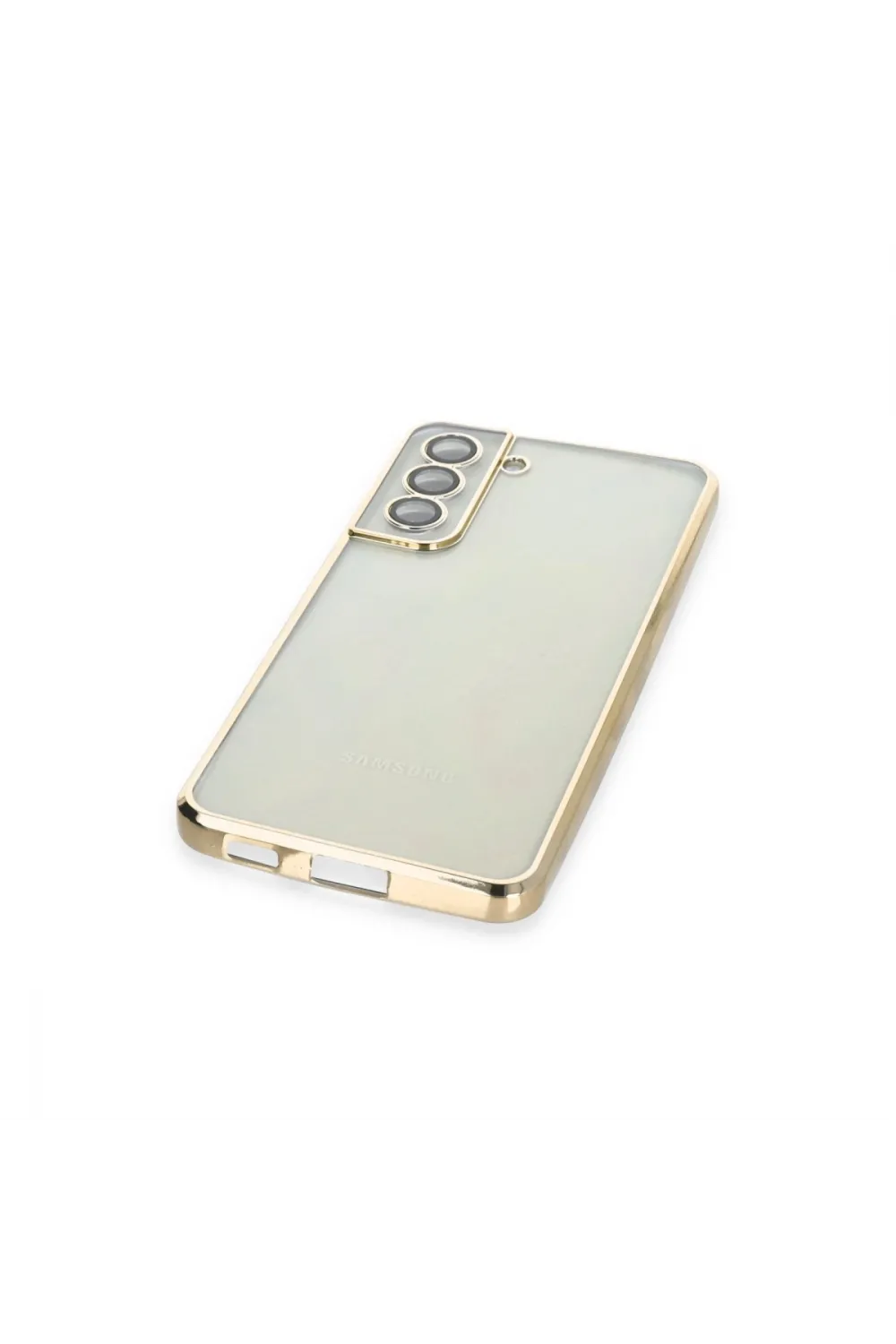 Samsung Galaxy S21 Fe Kılıf Razer Lensli Silikon - Gold