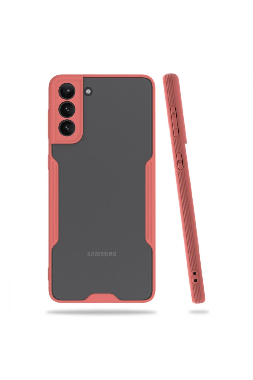 Samsung Galaxy S21 Plus Kılıf Platin Silikon - Pembe
