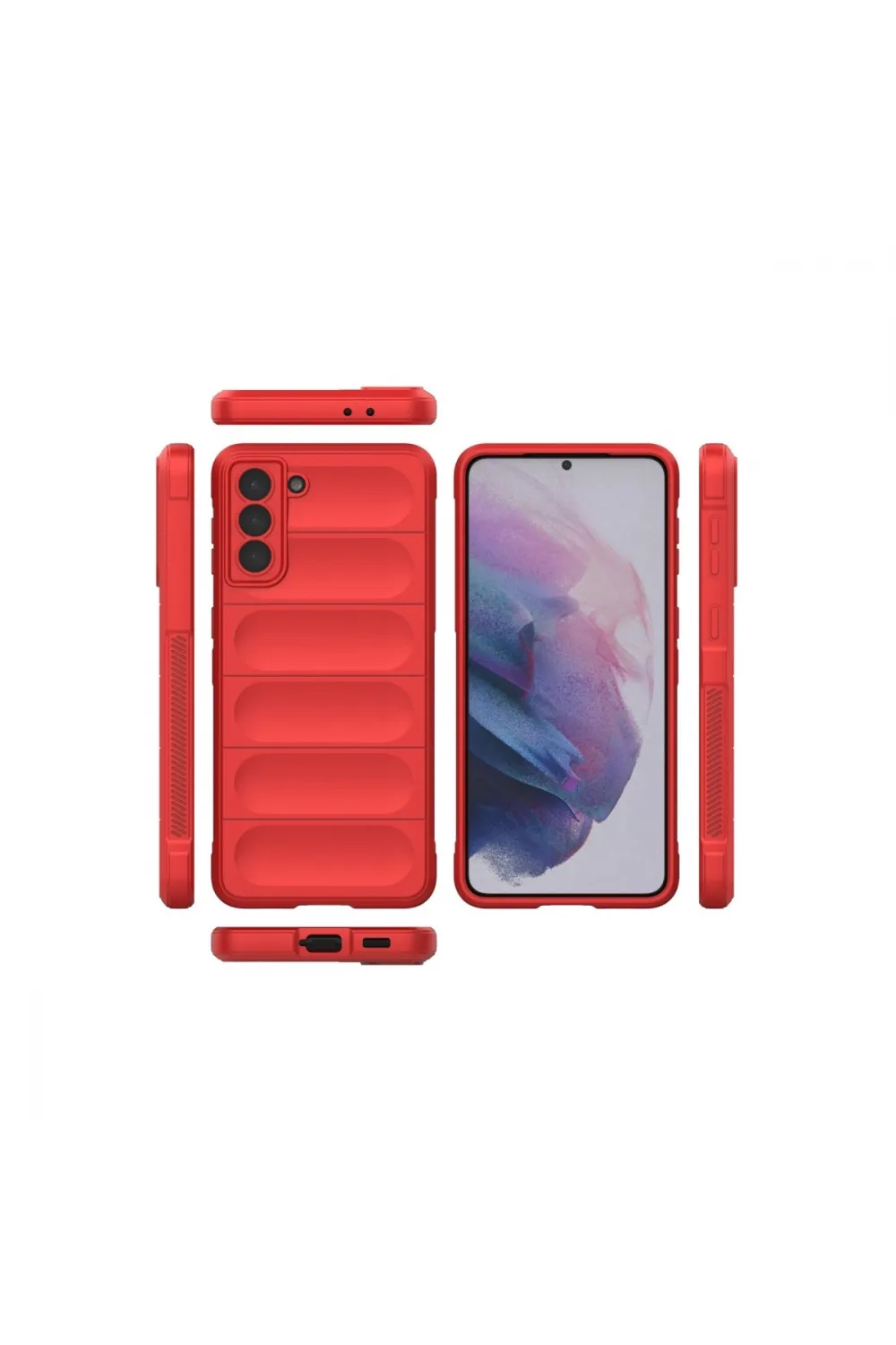 Samsung Galaxy S22 Plus Kılıf Optimum Silikon - Kırmızı