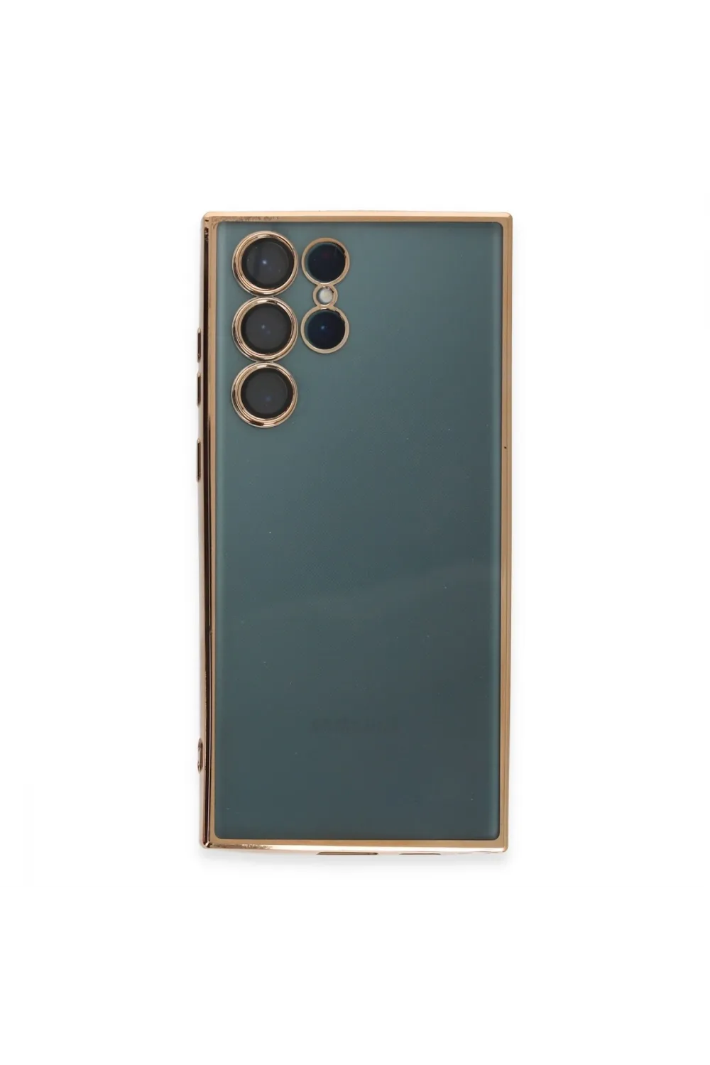 Samsung Galaxy S22 Ultra Kılıf Razer Lensli Silikon - Gold