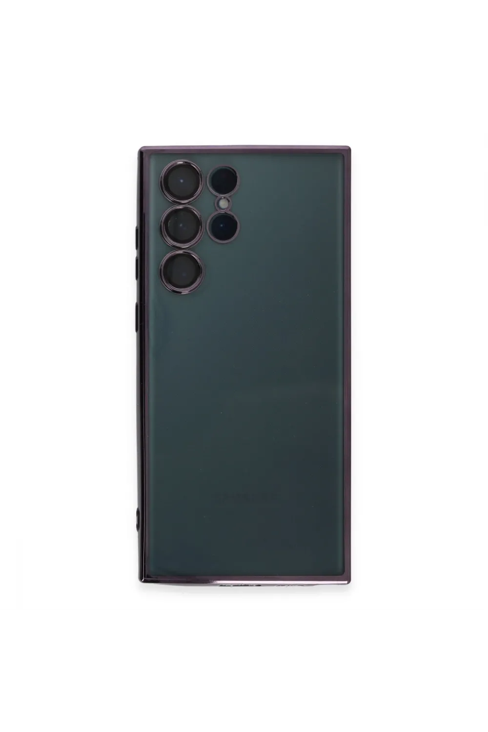 Samsung Galaxy S22 Ultra Kılıf Razer Lensli Silikon - Mor