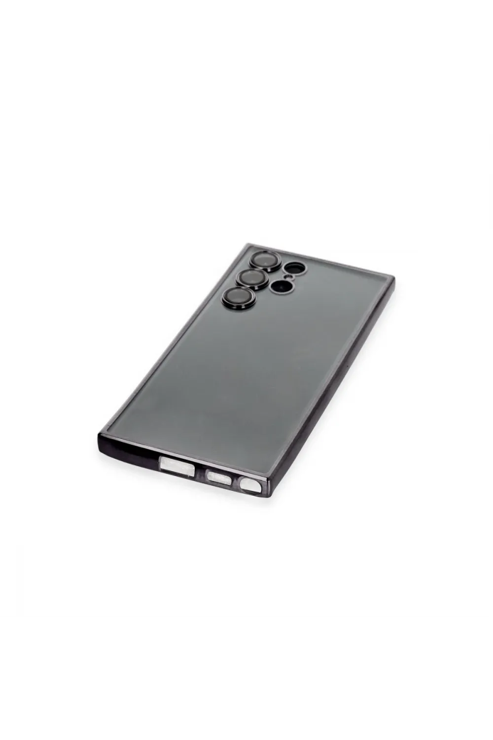 Samsung Galaxy S22 Ultra Kılıf Razer Lensli Silikon - Siyah