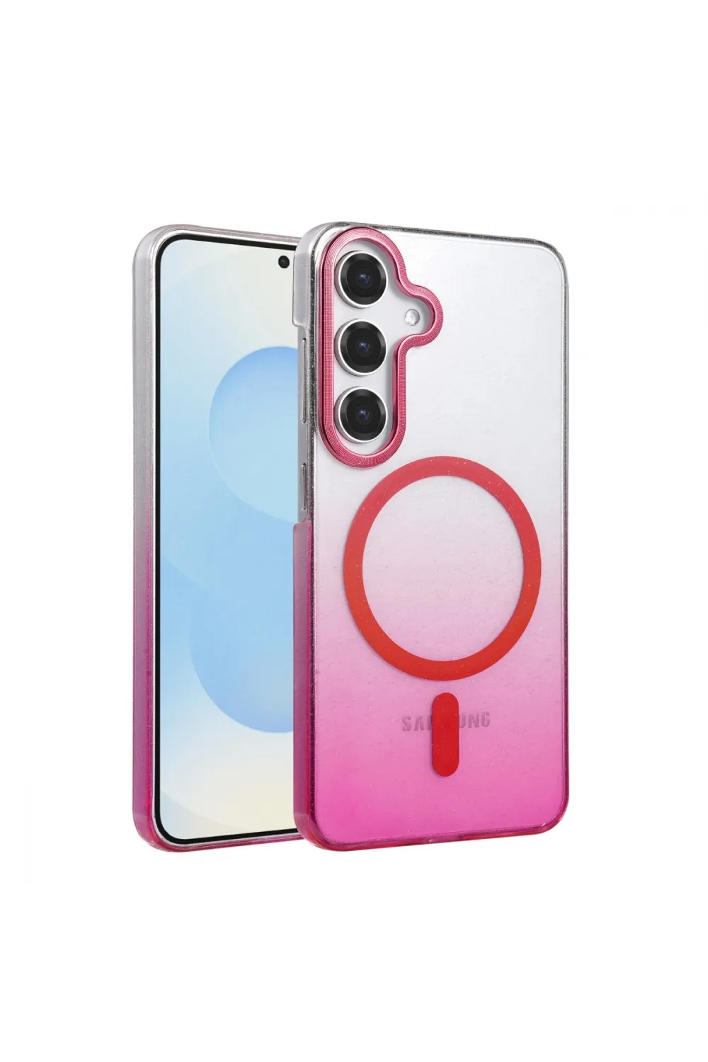 Samsung Galaxy S23 Fe Glossy Magsafe Kapak - Pembe
