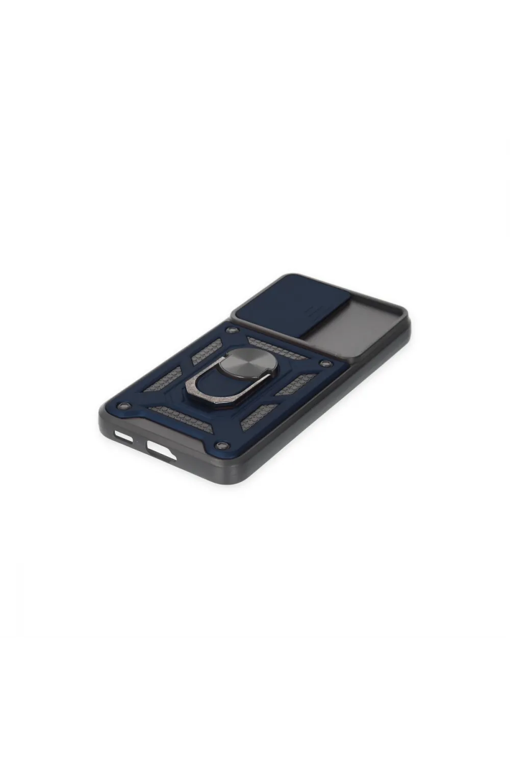 Samsung Galaxy S23 Fe Kılıf Pars Lens Yüzüklü Silikon - Lacivert