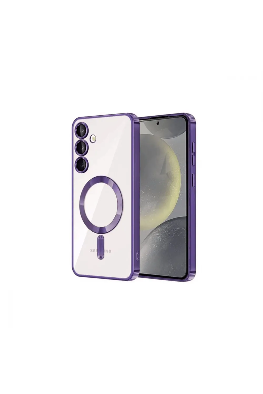 Samsung Galaxy S23 Kılıf Kross Magneticsafe Kapak - Mor