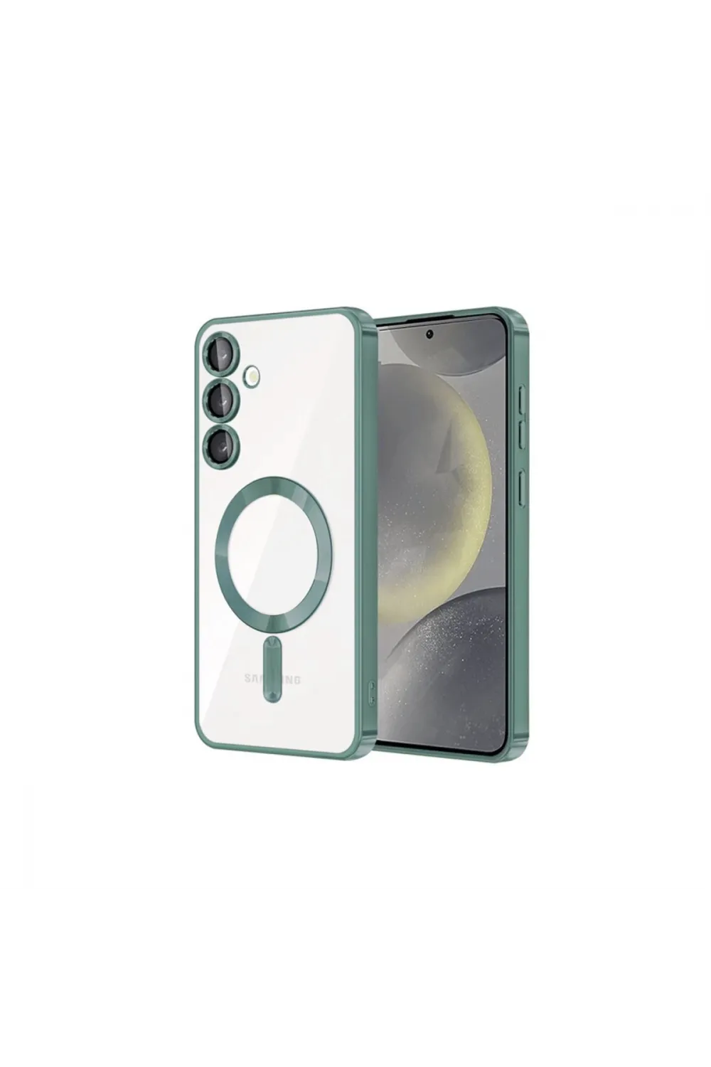 Samsung Galaxy S23 Plus Kılıf Kross Magneticsafe Kapak - Koyu Yeşil