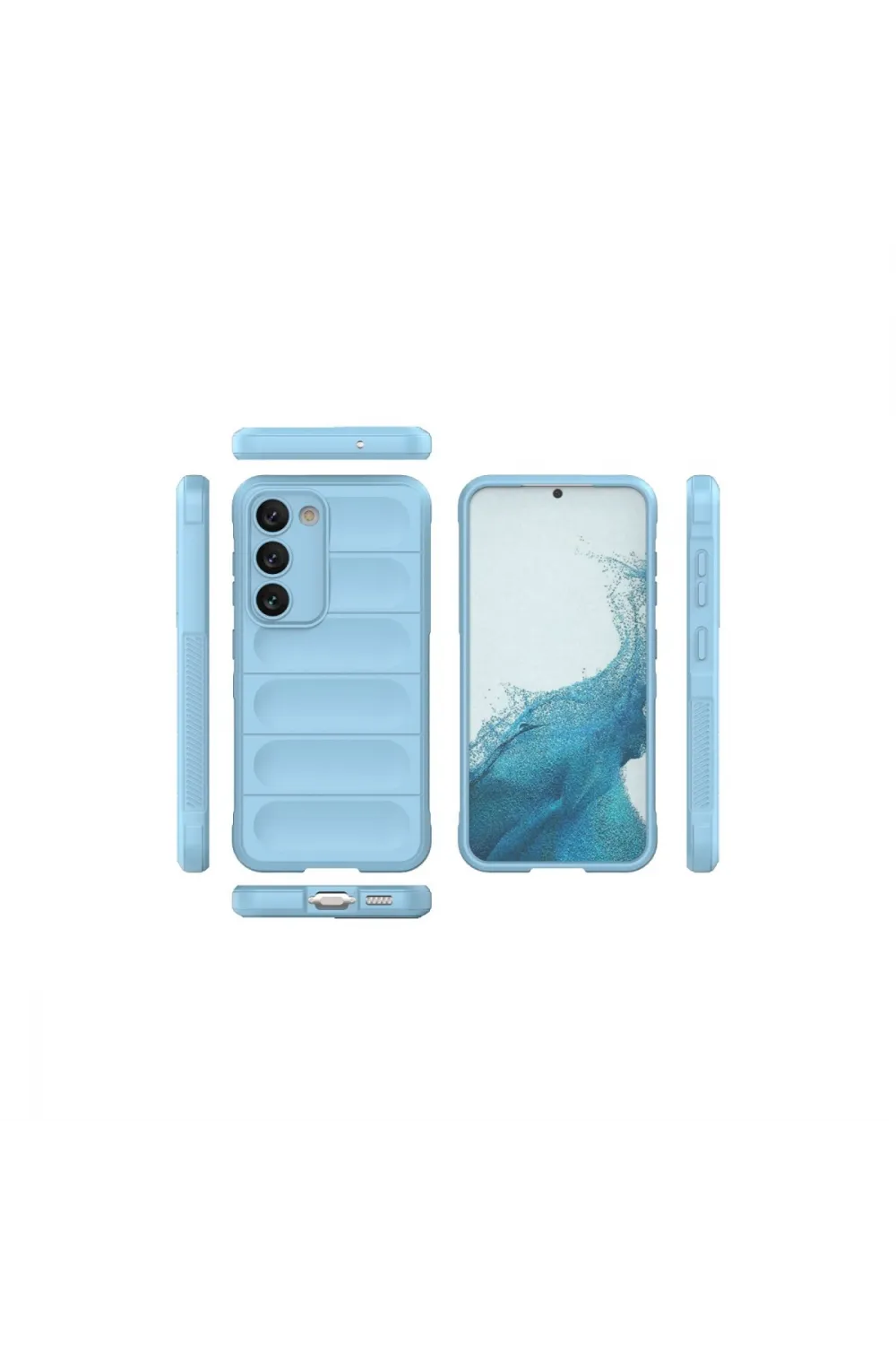 Samsung Galaxy S23 Plus Kılıf Optimum Silikon - Sky Blue