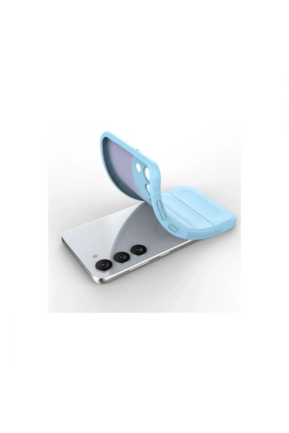 Samsung Galaxy S23 Plus Kılıf Optimum Silikon - Sky Blue