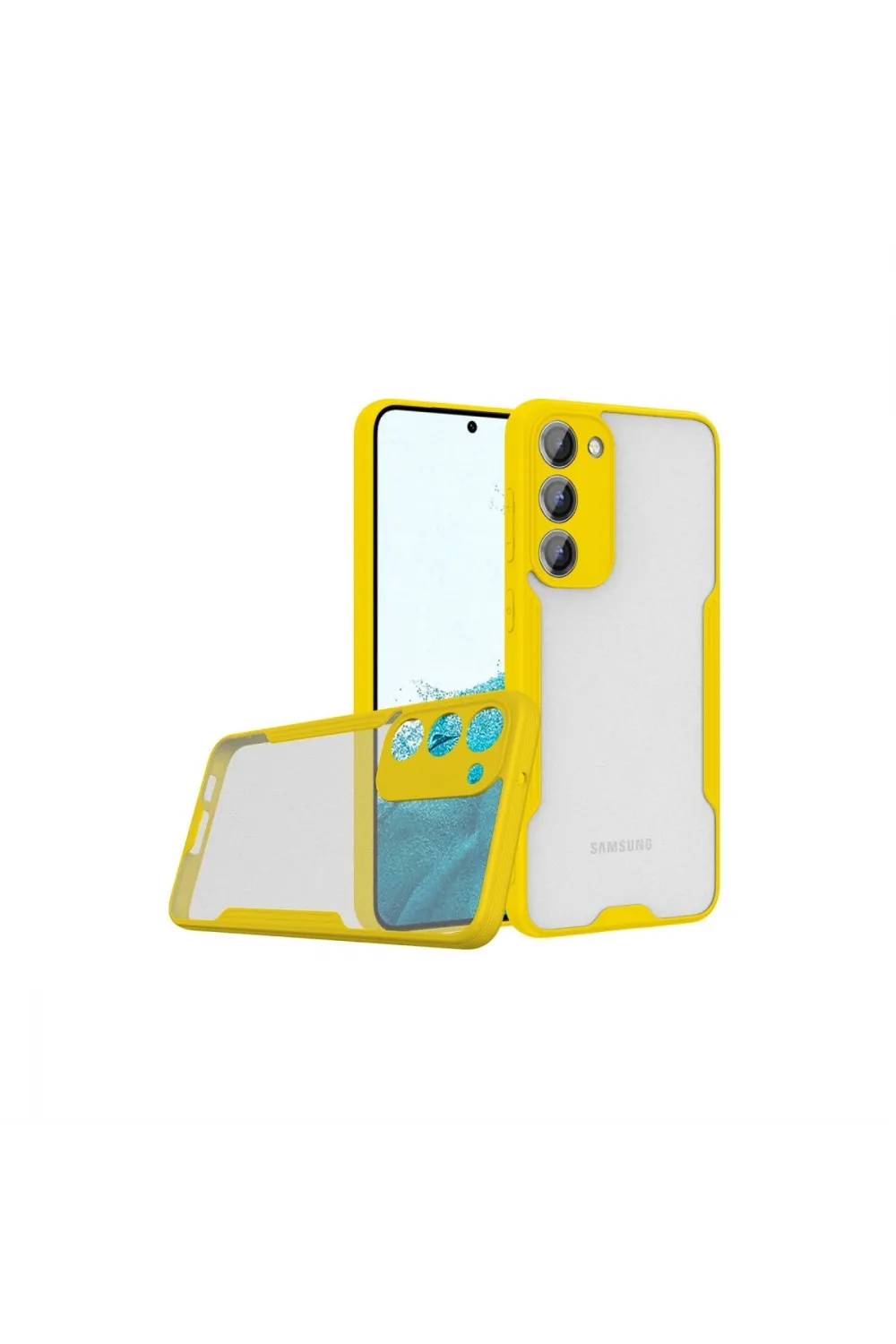 Samsung Galaxy S23 Plus Kılıf Platin Silikon - Sarı