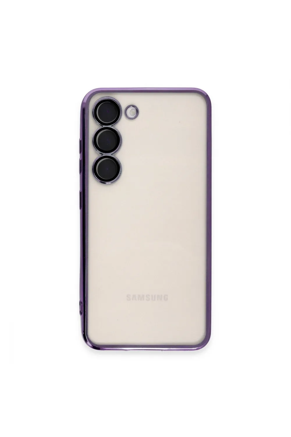 Samsung Galaxy S23 Plus Kılıf Razer Lensli Silikon - Mor