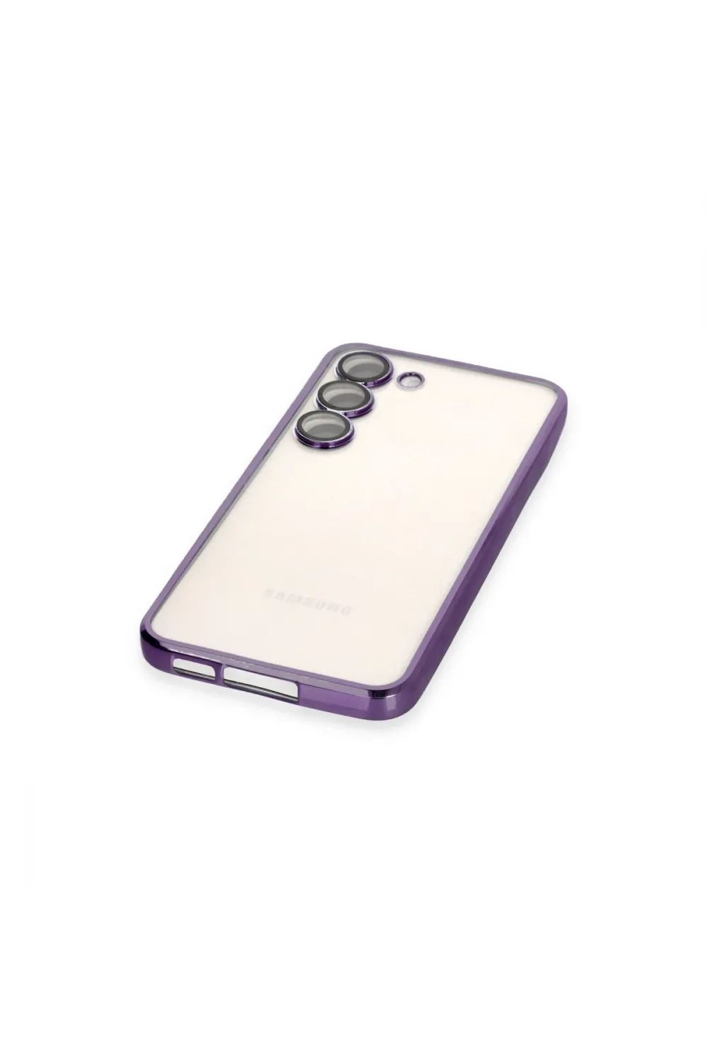 Samsung Galaxy S23 Plus Kılıf Razer Lensli Silikon - Mor