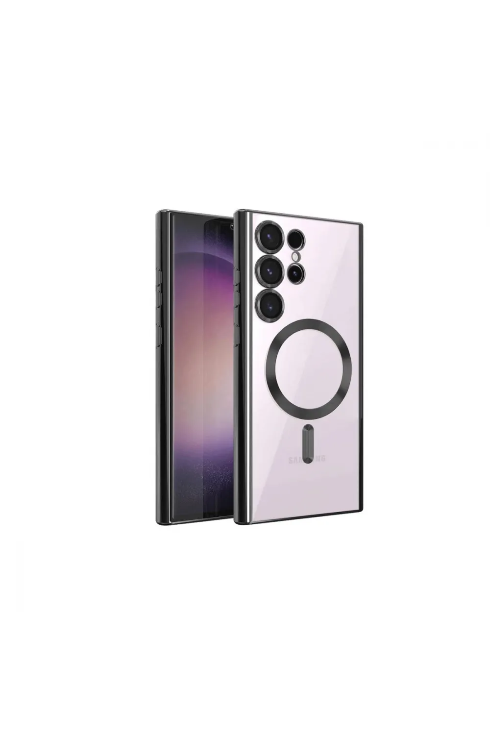 Samsung Galaxy S23 Ultra Kılıf Kross Magneticsafe Kapak - Siyah