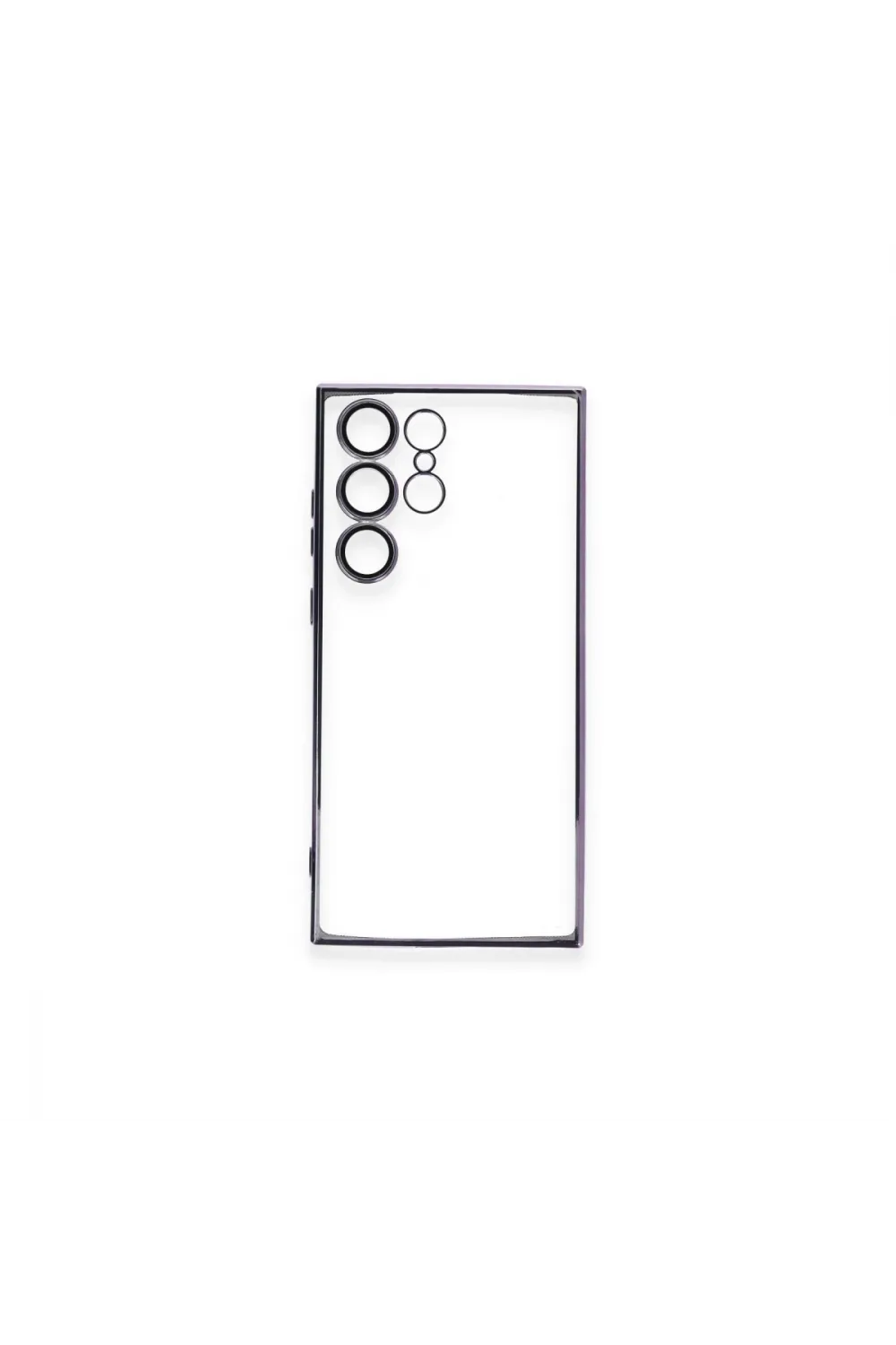 Samsung Galaxy S23 Ultra Kılıf Razer Lensli Silikon - Mor