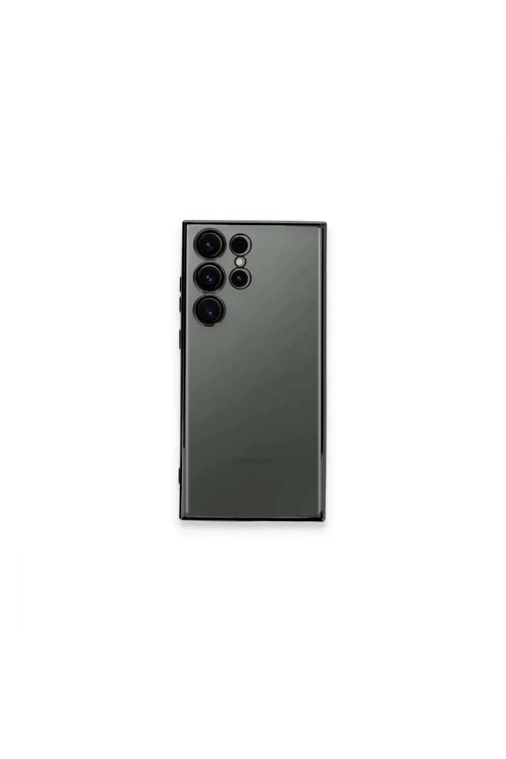 Samsung Galaxy S23 Ultra Kılıf Razer Lensli Silikon - Siyah