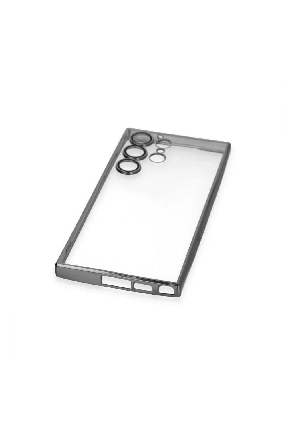 Samsung Galaxy S23 Ultra Kılıf Razer Lensli Silikon - Siyah