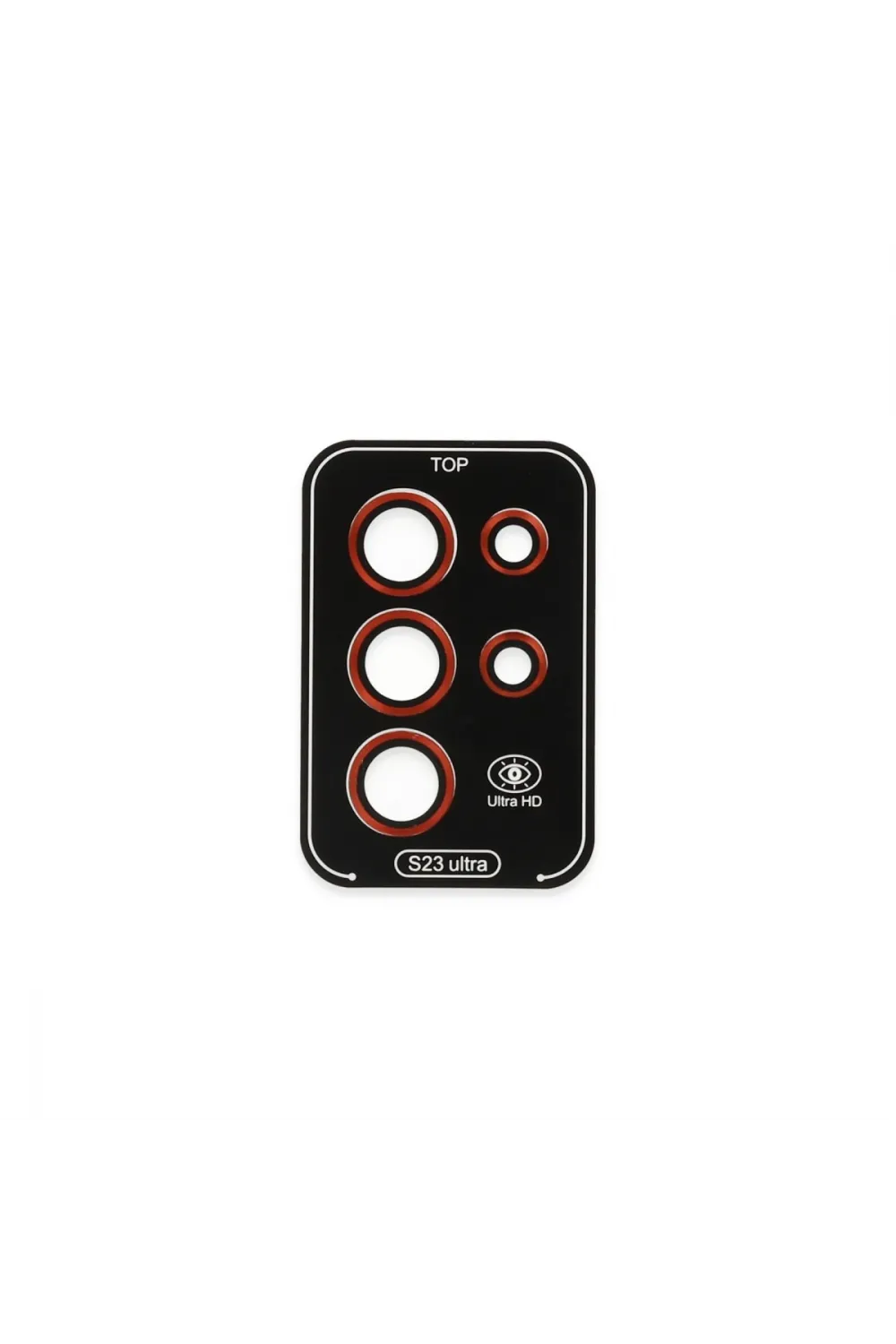 Samsung Galaxy S23 Ultra Valdez Metal Kamera Lens - Kırmızı